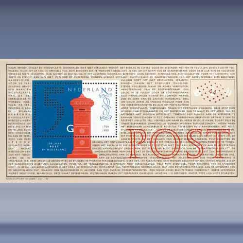 200 jaar Nationaal Postbedrijf (blok)