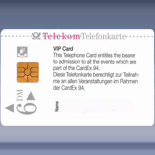 Germany, Telekom (Vip Card) - Klik op de afbeelding om het venster te sluiten