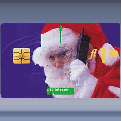 Kerstkaart Telecom 1995 - Klik op de afbeelding om het venster te sluiten