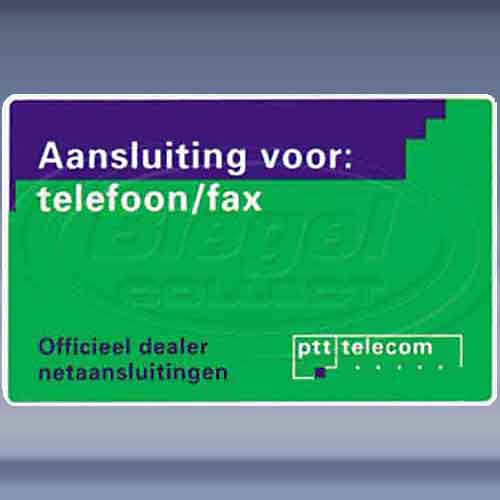 Aansluiting voor: telefoon/fax