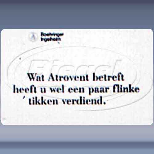 Wat Atrovent betreft heeft u wel ...