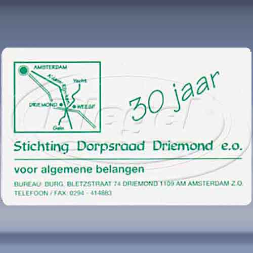 Stichting Dorpsraad Driemond, 30 jaar