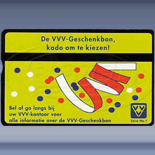 De VVV Geschenkbon 1 (geel)